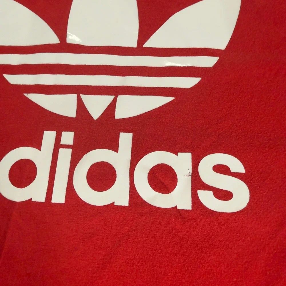 Adidas Chicago Bulls Tank Top NBA Basketball Trefoil Logo Pocket Red Mens L